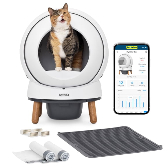 Caja de arena autolimpiante PetSafe, paquete SmartSpin sin cuchara
