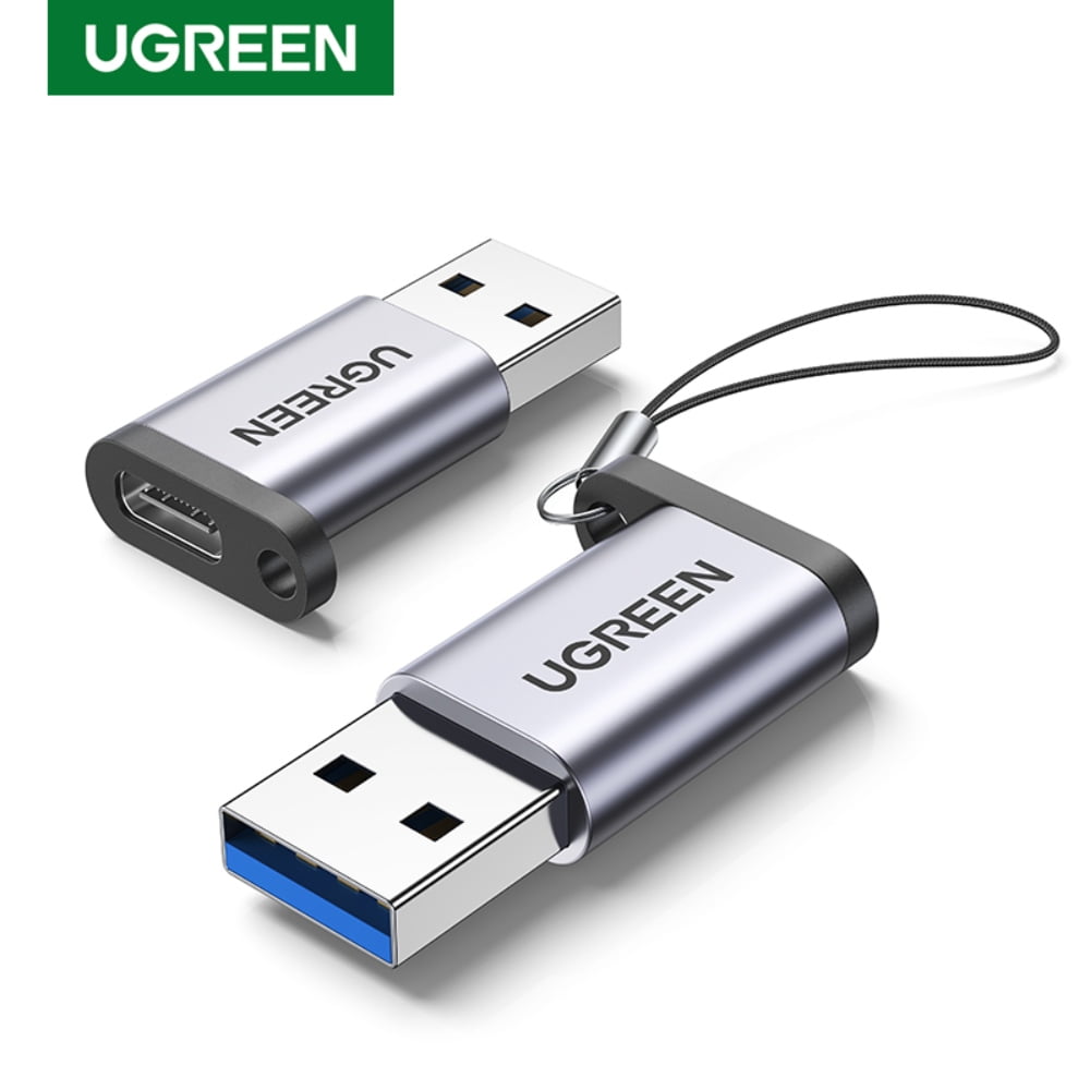 Ugreen - Adaptador M/h Usb-a 3.0 / In Usb-c 3.1 Aluminio Silver Us276