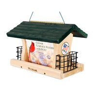 Comedero Woodlink Ggrf3, Cedro, Jardín, Techo Verde Con Jaulas De Sebo