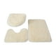 thumbnail image 3 of Juego De 3 Alfombras De Baño, Alfombrilla De Baño, Cubierta De Tapa De Inodoro, Alfombra En Forma De U Para Baño, Beige, Amarillo, 3 of 5