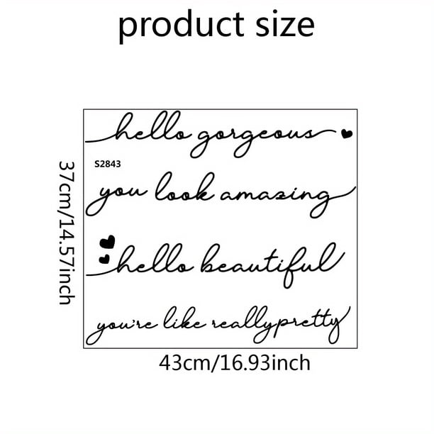 Elegant Vinyl Mirror Decals for Home Decor - Self-Adhesive Wall Stickers for Bathroom, Bedroom, and Living Room - Add a Touch of Style to Your Space