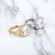 thumbnail image 5 of Anillos de Lujo de Moda para Hombre con Estilo Punk de Rapero, Chapados en Oro de 14K, Brillantes, Grandes, con Acabado Helado, de Compromiso, Hip Hop, de Circonia Cúbica, Anillos para Hombre, 5 of 9