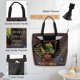 thumbnail image 5 of Bolso tote Foinior negro con arte afroamericano 50 x 40 x 15 cm, 5 of 6