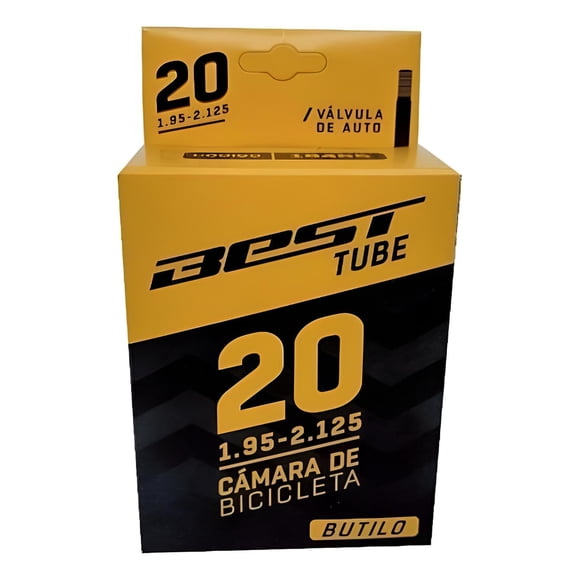 Cámara Bicicleta Butilo Best 20 (1.95-2.125) V/auto 48mm Schrader