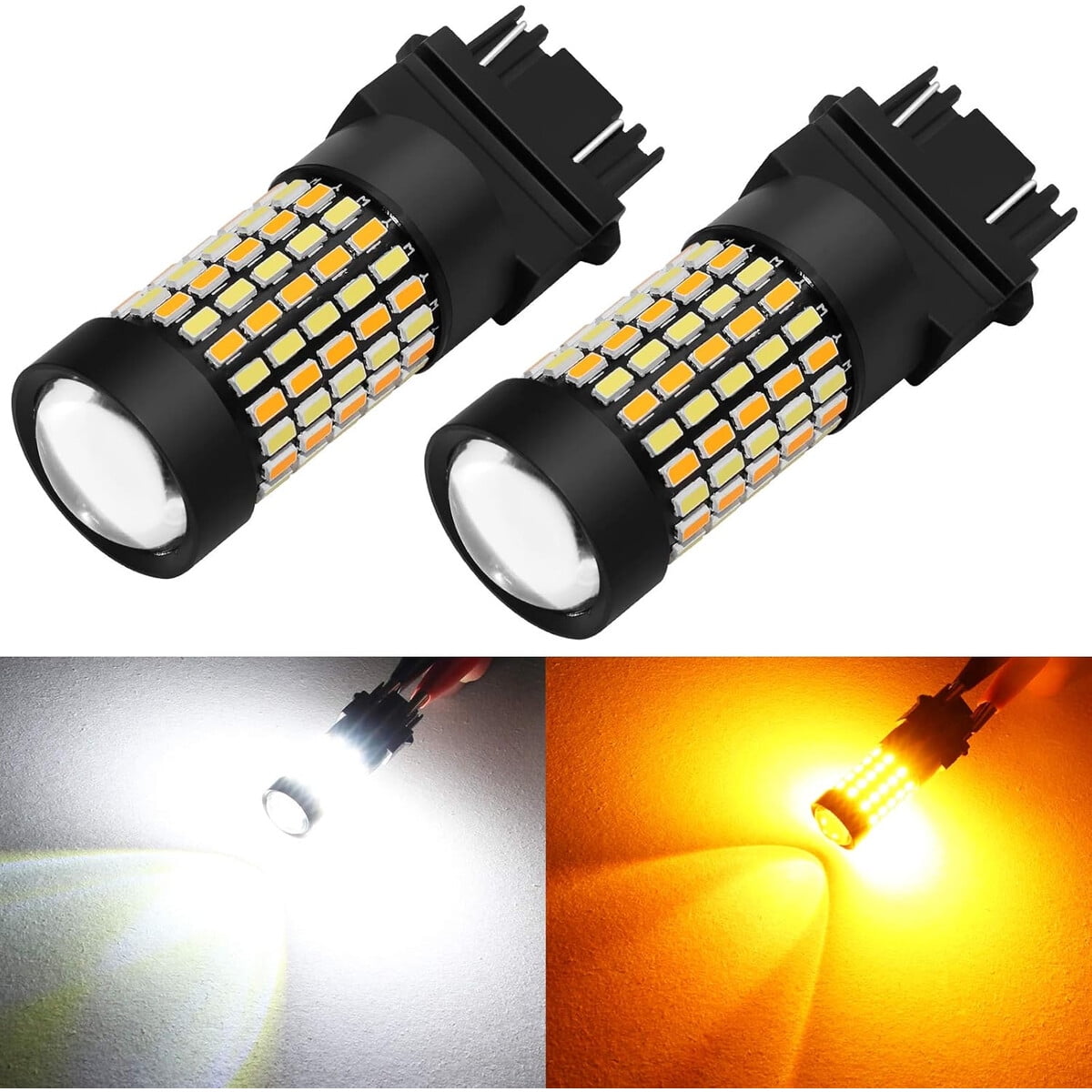 Ampolleta Led Phinlion 3157 Switchback Blanco Ámbar Dual