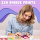 thumbnail image 5 of Kit de collage de pared Hapinest DIY para niñas adolescentes con 220 estampados, 5 of 7