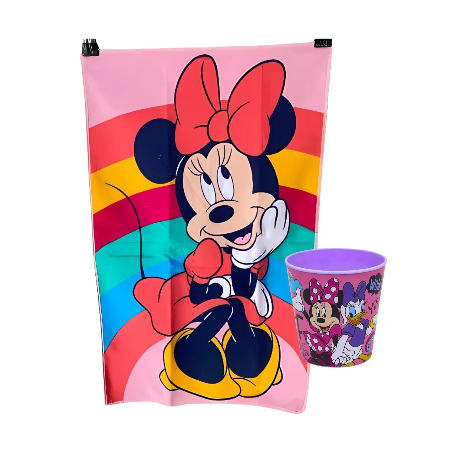 Genérico - Toalla De 30x50cm Balde Playa Dibujo Animado Ratona Con Moño