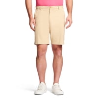 Shorts Clásicos Izod Saltwater 24 Cm Frente Plano Caqui Talla 32