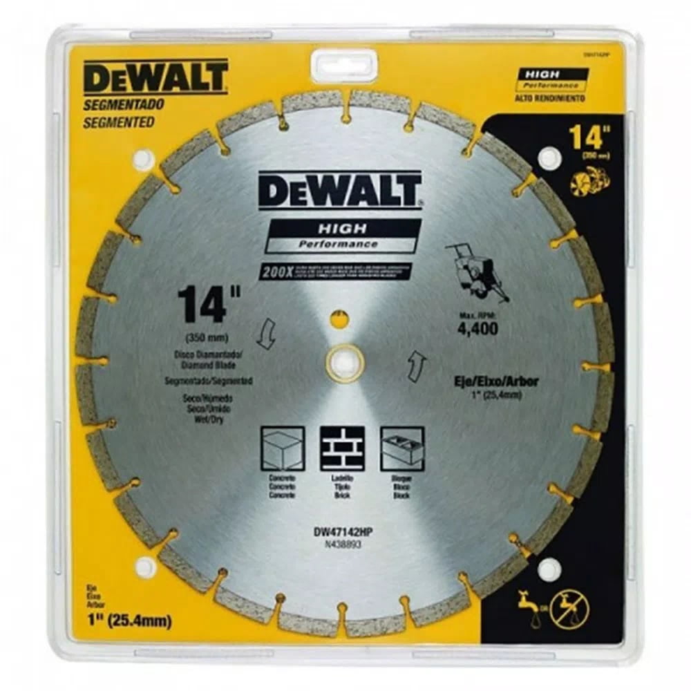 Dewalt - Disco Diamantado Segmentado 14 Hp Dw47142hp