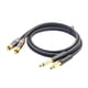 thumbnail image 5 of Doble 6,5 Mm 6,35 Mm A Doble Cable De Interconexión De Cable De Audio RCA Para Cine En Casa, 5 of 5