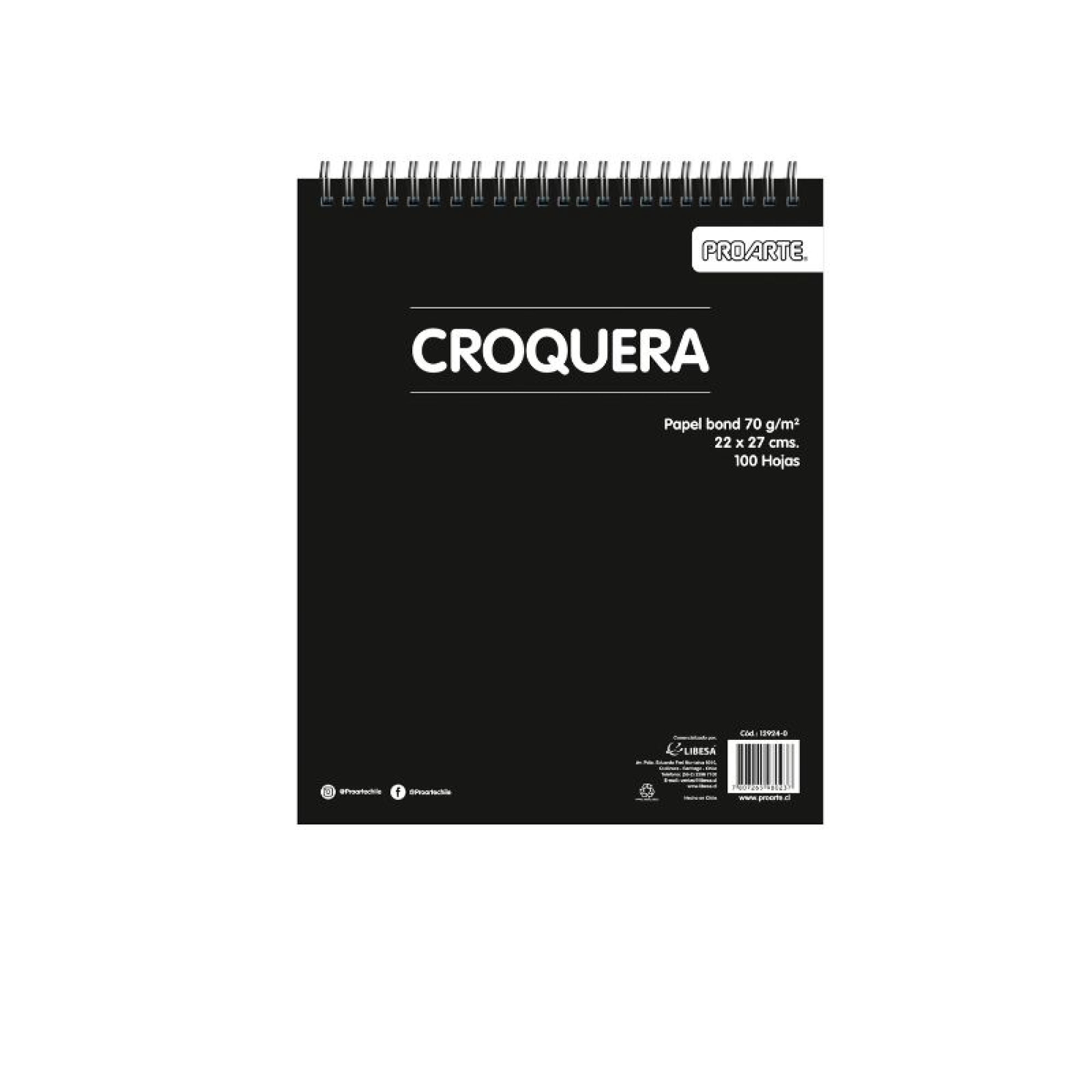 Croquera Block 22x27 Cm 1 Un Proarte