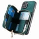 thumbnail image 5 of Funda Tipo Cartera con Correa Cruzada para iPhone 15 Protección Contra Golpes Verde, 5 of 6