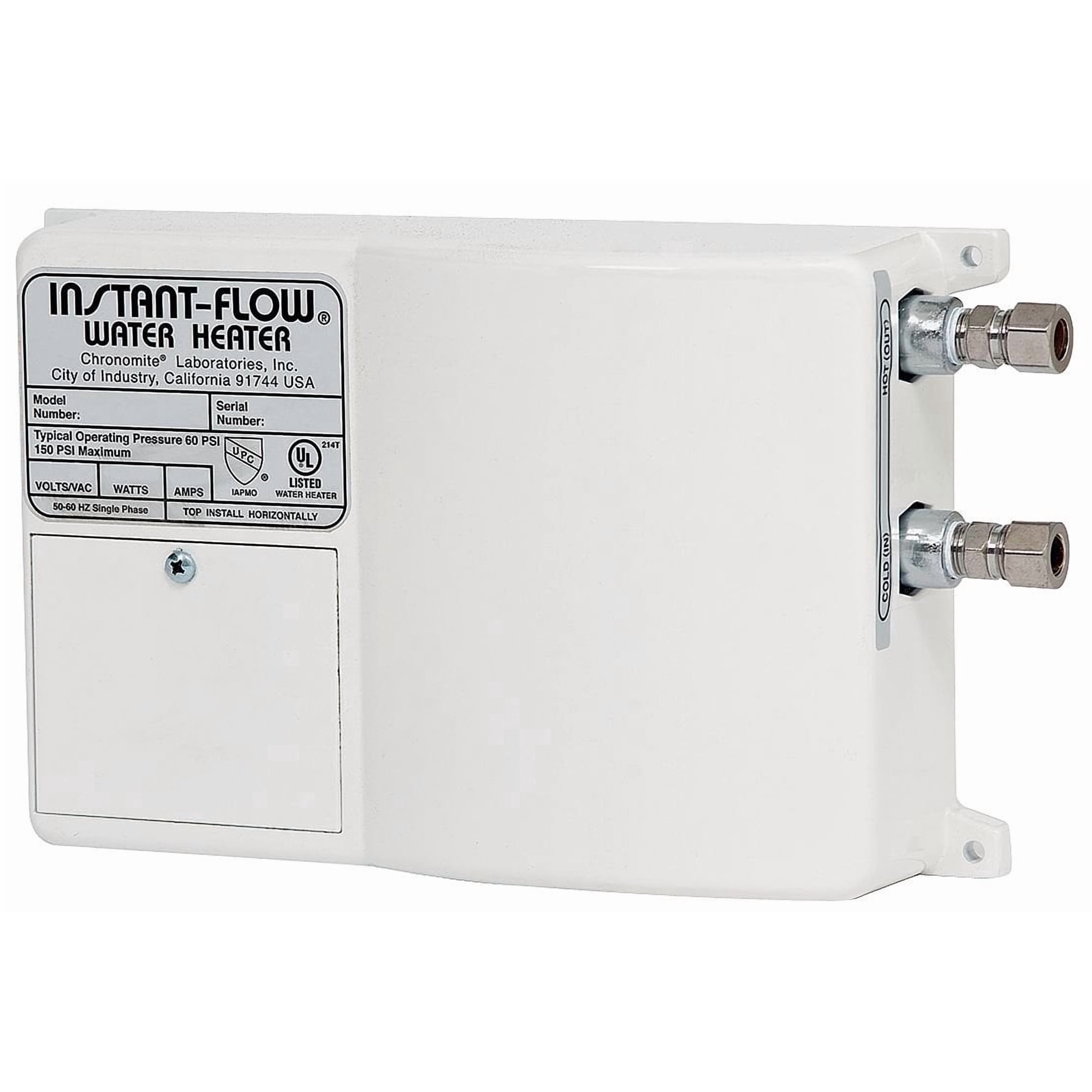 Calentador De Agua Sin Tanque Chronomite Sr-20l/208 Htr 208v 20a