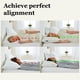 thumbnail image 2 of Almohada Saybrook, ajustable, alternativa al plumón de león, 2 of 8