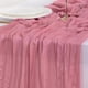thumbnail image 5 of Camino De Mesas Gasa Rectangular Mantel Centro Tela 300 X 90 Cm Rosa, 5 of 7