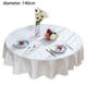 thumbnail image 2 of Manteles de vinilo impermeables, manteles redondos resistentes, manteles lavables para cocina y comedor., 2 of 5