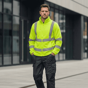 T-World - Micropolar Térmico Hombre Alta Visibilidad Cinta Reflectante Amarillo