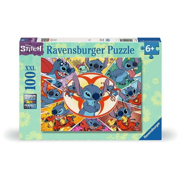 Rompecabezas Ravensburger Disney Stitch in My Own World, 100 unidades