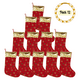 thumbnail image 1 of Pack 12 Botas Navideñas Diseño Copo De Nieve Decoración Navidad, 1 of 4