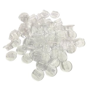 Magideal - Soporte Transparente Para Tarjetas, Accesorios Fijos Transparentes, Soporte Para Piezas De Juego De Mesa, Soporte Para Tarjetas De Visita, Soporte Par