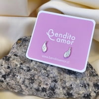 Bendito Amor - Aros De Plata 925 De Alas Ángel De La Guarda – Protección Y Guía En Tu Día A Día