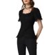 thumbnail image 4 of INSPIRE CHIC Camisa Victoriana para Mujeres Regreso a Clases Cuello de Corazón Manga Abullonada Halloween Encaje Blusa Gótica S Negra, 4 of 6