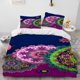 thumbnail image 1 of Mandala Bohemia Flower Comforter Bedding Set,Duvet Cover Bed Set Quilt Cover Pillowcase,King Queen Size Bedding Set Adult Child, 1 of 5
