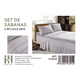 thumbnail image 1 of Set De Sabanas 2.0 Plazas 150 Hilos Color Gris 2 Funda De Almohada, 1 of 2