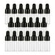 thumbnail image 2 of 20 Unidades De Frascos Cuentagotas De Vidrio Vacíos, Contenedores Para Aceites De Perfume, Líquidos, Negro, 3 Ml, 2 of 5