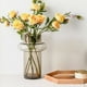 thumbnail image 2 of Florero de Vidrio Anillo Ambar Gastado Figura Deco, 2 of 11