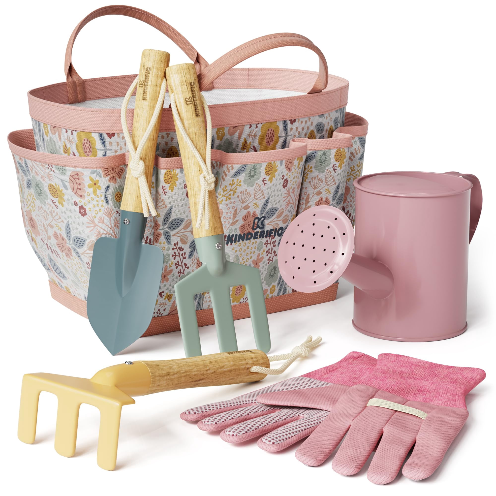 Set De Jardinería Kinderific Para Niños Con Bolsa Y Herramientas