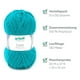 thumbnail image 2 of X10 Lana Clasica Ovillo 100gr Hipoalergénica Premium Cotton, 2 of 2