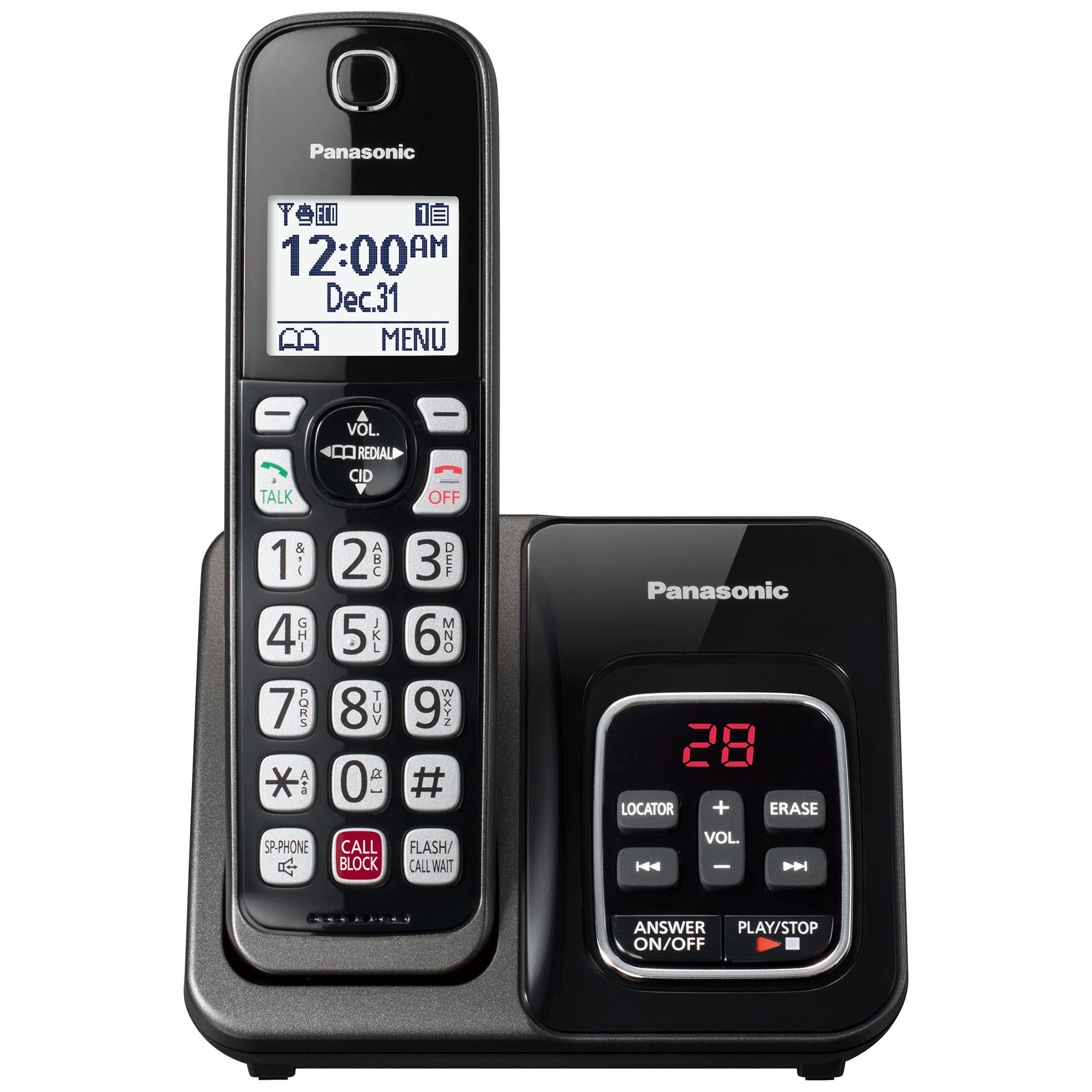 Teléfono Inalámbrico Panasonic Kx-tgd830m Negro Metálico
