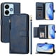 thumbnail image 4 of FOXDOCK Funda Tipo Cartera para Tecno Spark 5 Cuero PU con Cremallera y Correa de Muñeca, Ranuras para Tarjetas, Soporte Plegable, Cierre Magnético, 4 of 5