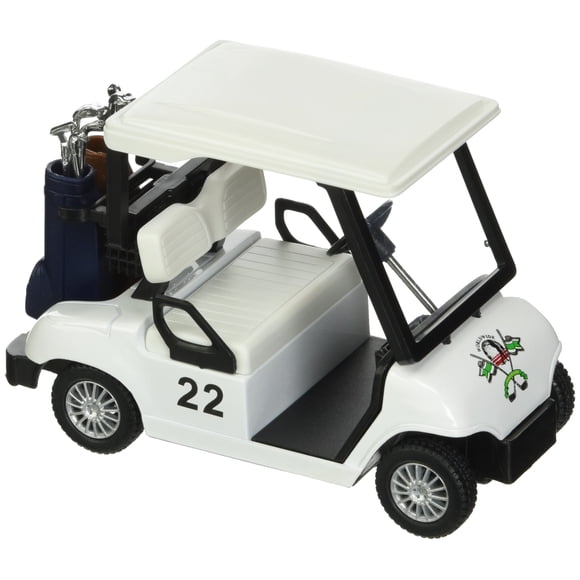 Carrito de golf de juguete KinsFun modelo de metal fundido a presión con acción de retroceso