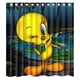 thumbnail image 1 of Cortina de ducha de cartón Tweety Bird bajo la lluvia, juego de cortina de baño con ganchos, tamaño 60 x 72 pulgadas, 1 of 3
