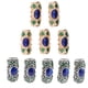 thumbnail image 1 of 10pcs DIY Dreadlock Cuentas Pelo Trenzado Tubos Alfileres Anillos Brazalete Clips Joyería, 1 of 5