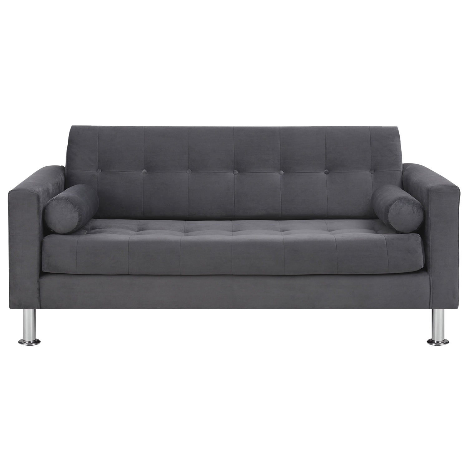 Bodevir - Sofa Retro 3c Felpa 12 Gris
