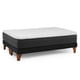 thumbnail image 3 of Cama Europea New Top Colchon Resortes 23 Cm 2 Plazas Base Dividida Tela Velvet Negro, 3 of 8