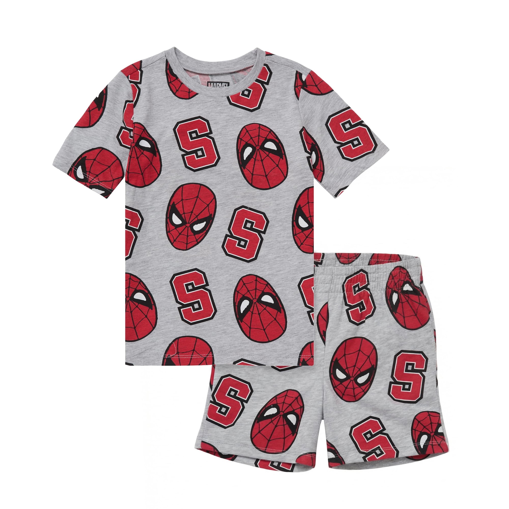 Conjunto De Ropa: Camiseta Y Pantalones Cortos Marvel Boys Spiderman 3t