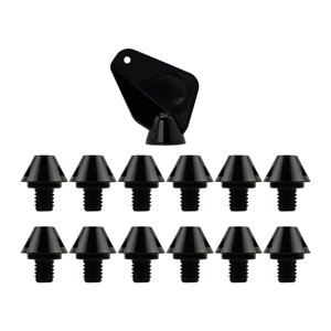 Ioensy - 12X Botines De Fútbol Estables Para Competición Deportiva En Interiores Y Exteriores, Altura De 8 Mm