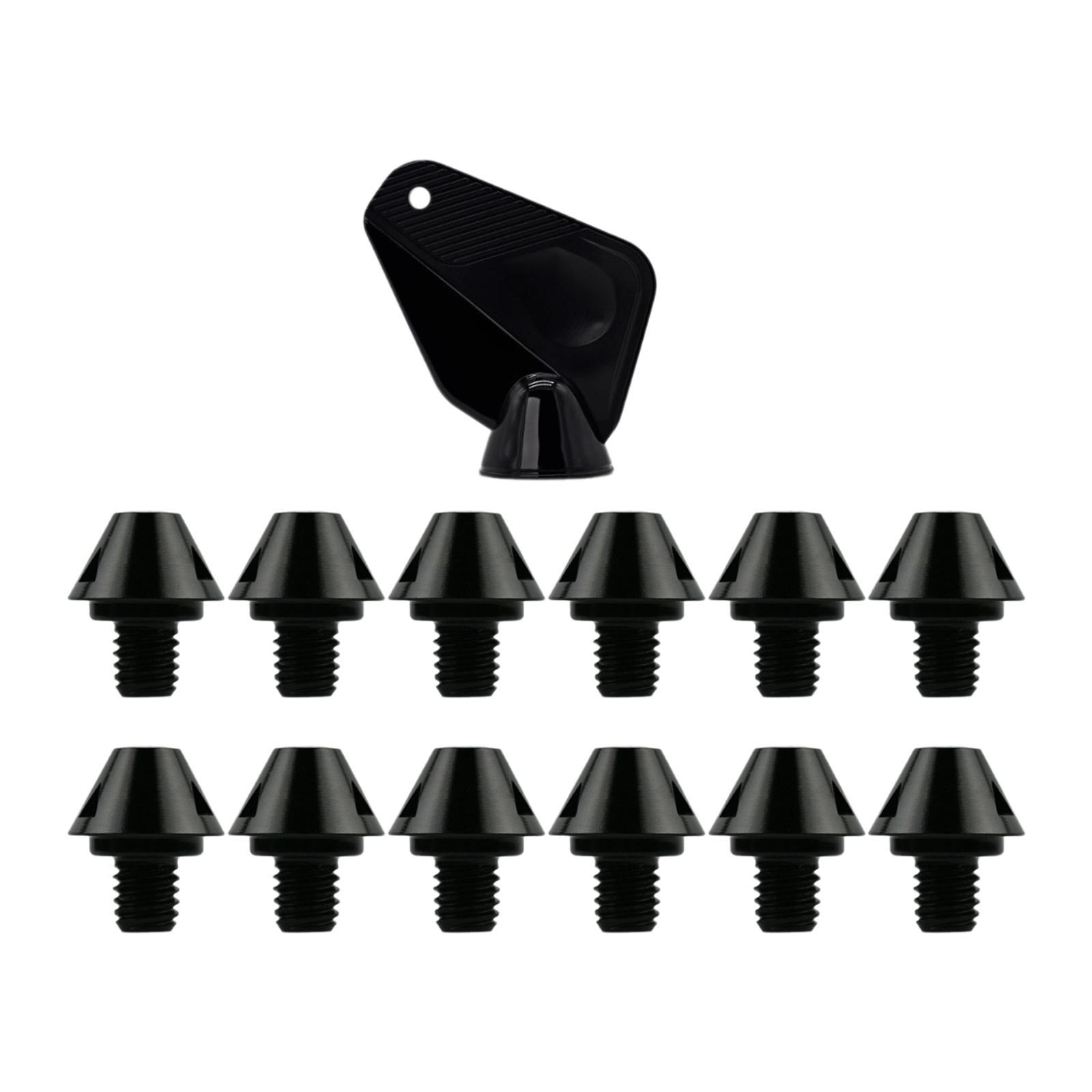 Ioensy - 12X Botines De Fútbol Estables Para Competición Deportiva En Interiores Y Exteriores, Altura De 8 Mm