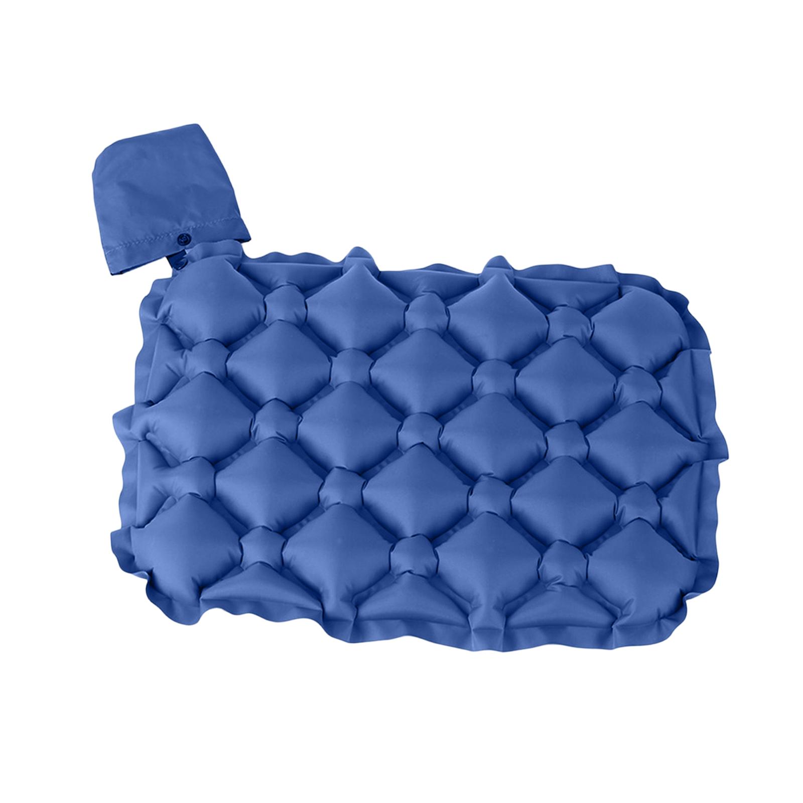 Ioensy - Cojín De Asiento Inflable Plegable Para Gradas, Viajes Y Mochileros, Azul Oscuro