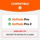 thumbnail image 2 of Almohadillas de espuma viscoelástica WC para AirPods Pro, 2 of 7