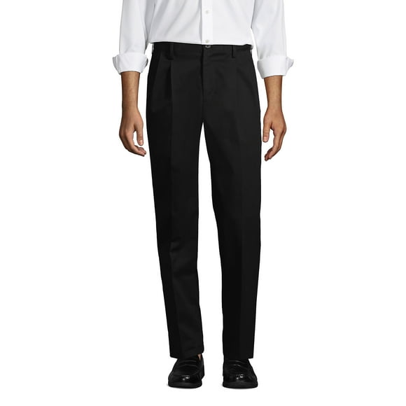 Pantalón Gabardina Hombre Pinzado Negro