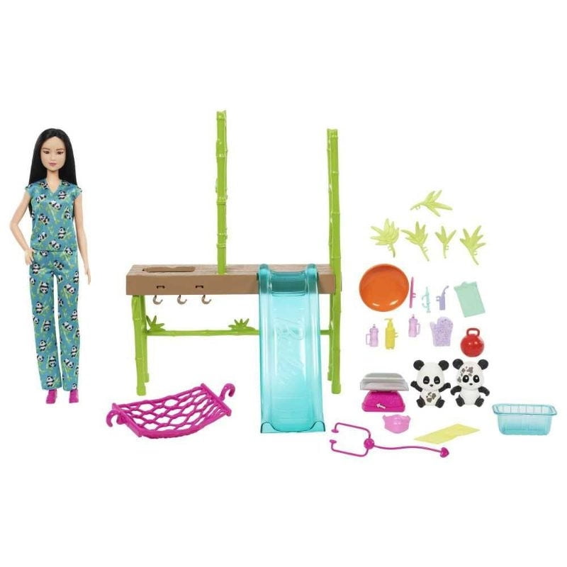 Barbie - Profesiones Set De Juego Cuidadora De Pandas.