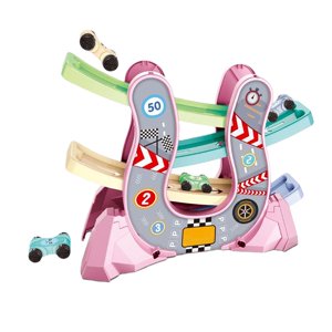 Magideal - Coche Rampa Juguetes Estacionamiento Educación Temprana Preescolar Aprendizaje Juguetes Rampa Coche Vehículos Para Niñas Niños 3 Años Y Más Niños Bebé , Rosado
