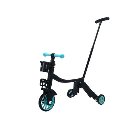 Babyluna - Scooter Monopatín Andador Triciclo 4 En 1 Infantil Verde