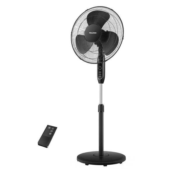 Ventilador de pedestal PELONIS de 16'' con control remoto y temporizador
