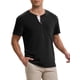 thumbnail image 4 of INSPIRE CHIC Camisetas Henley para Hombre Verano Casual de Manga Corta con Botones Básico S Negro, 4 of 6